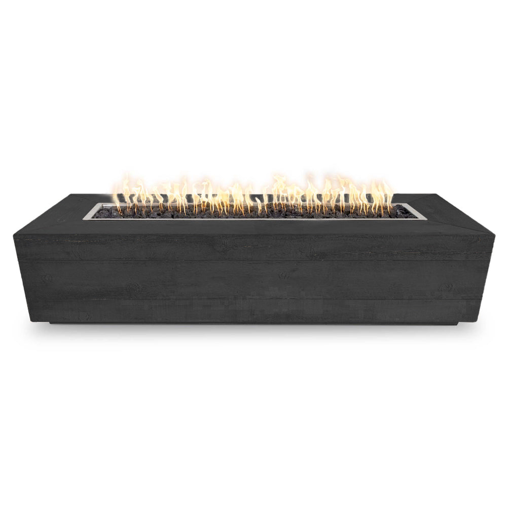 TOP Fires by The Outdoor Plus OPT-CTL84x Catalina Wood Grain Fire Pit, 84x28-Inches