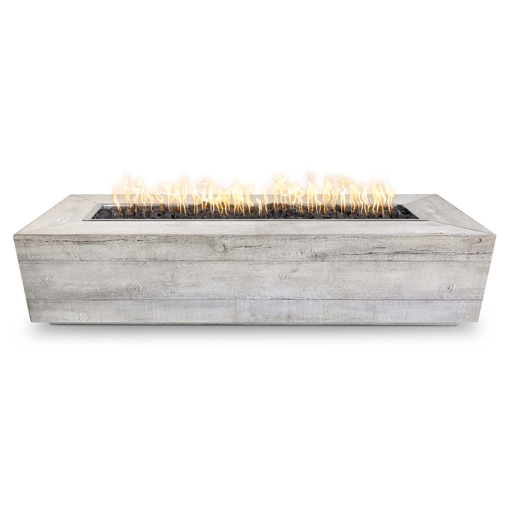 TOP Fires by The Outdoor Plus OPT-CTL96x Catalina Wood Grain Fire Pit, 96x28-Inches