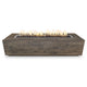 TOP Fires by The Outdoor Plus OPT-CTL108x Catalina Wood Grain Fire Pit, 108x28-Inches
