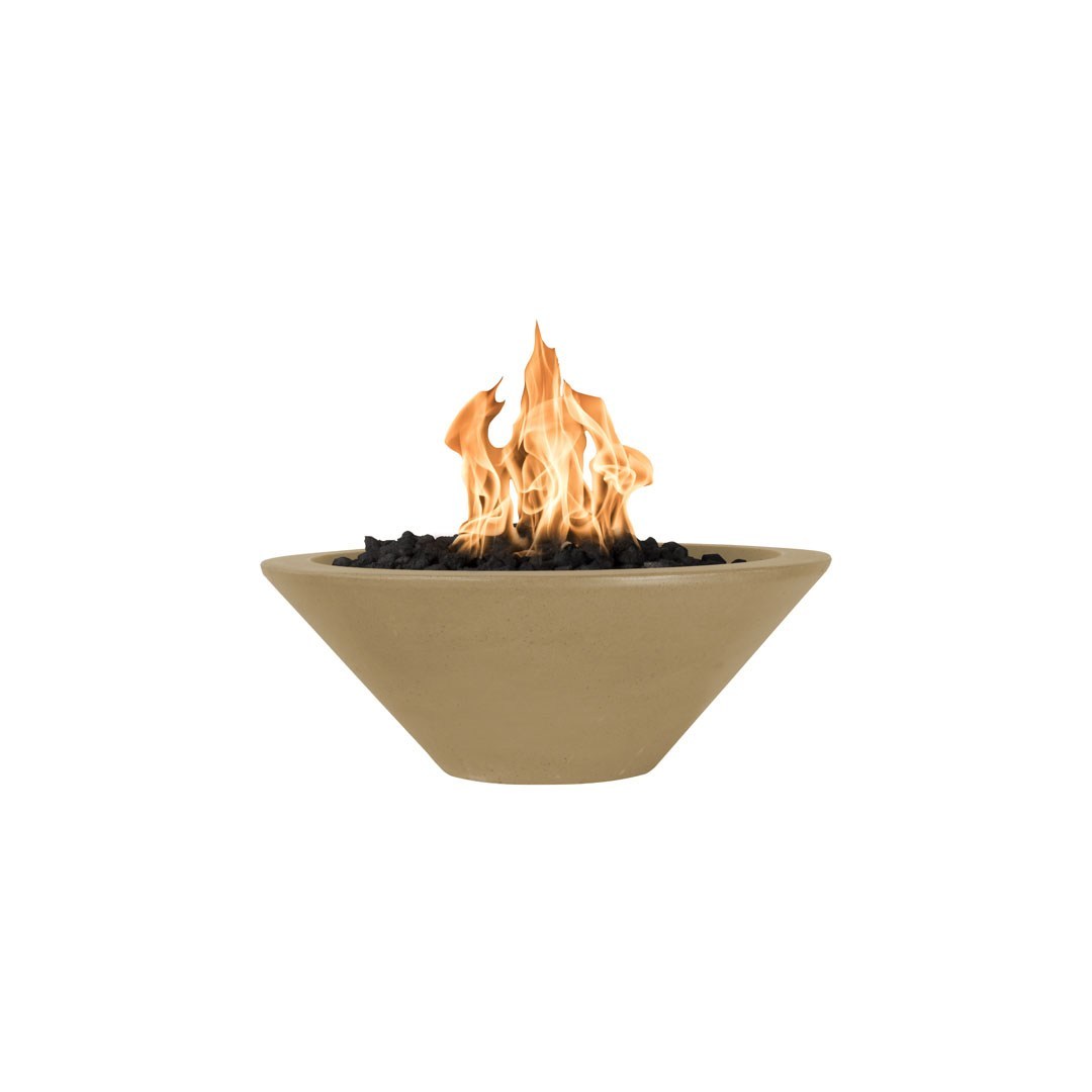 TOP Fires by The Outdoor Plus Cazo Round Concrete Gas Fire Bowl