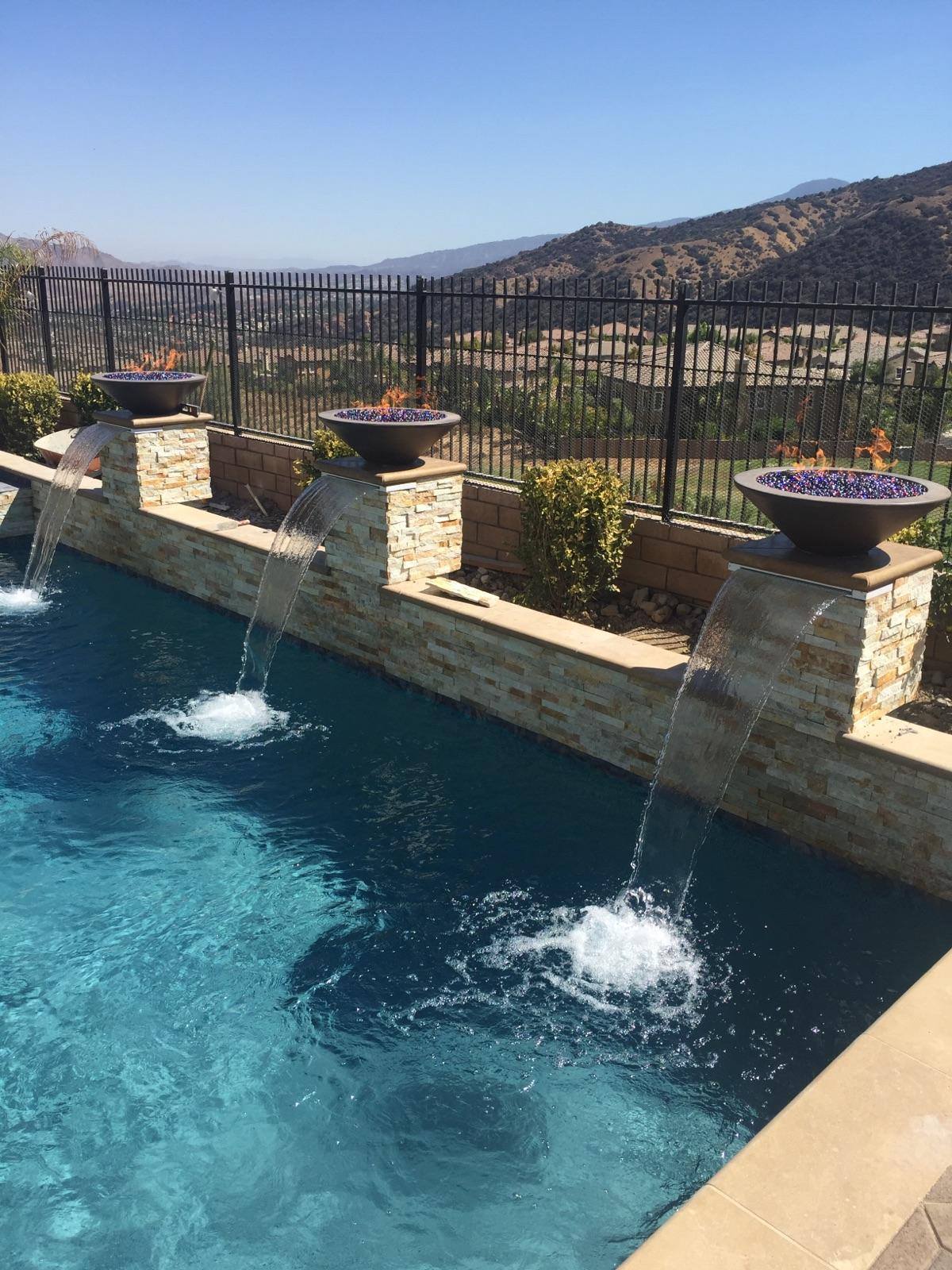 TOP Fires by The Outdoor Plus Cazo Round Concrete Gas Fire Bowl