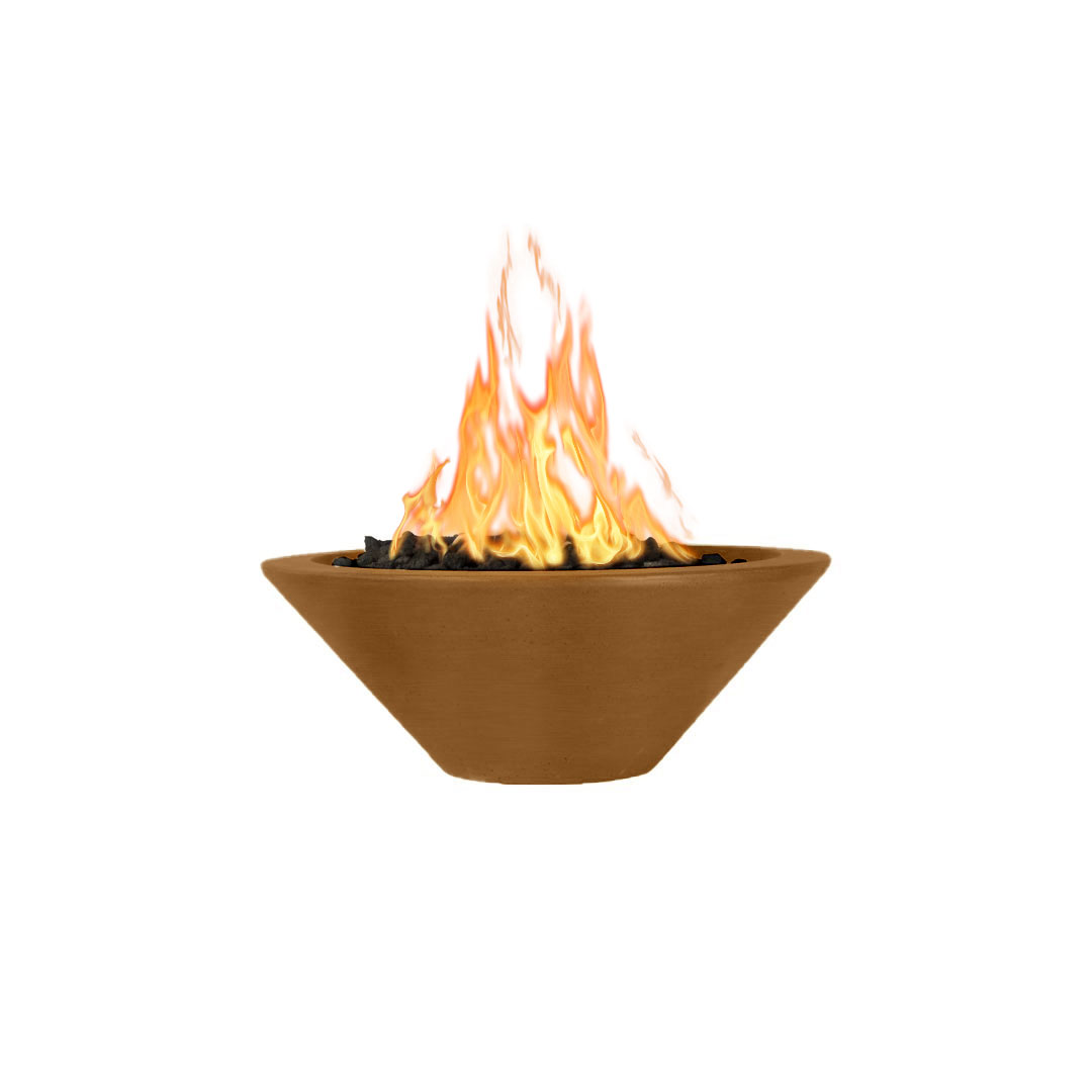 TOP Fires by The Outdoor Plus Cazo Round Concrete Gas Fire Bowl