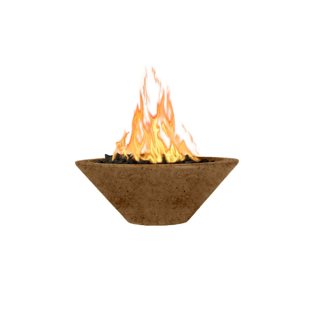 TOP Fires by The Outdoor Plus Cazo Round Concrete Gas Fire Bowl