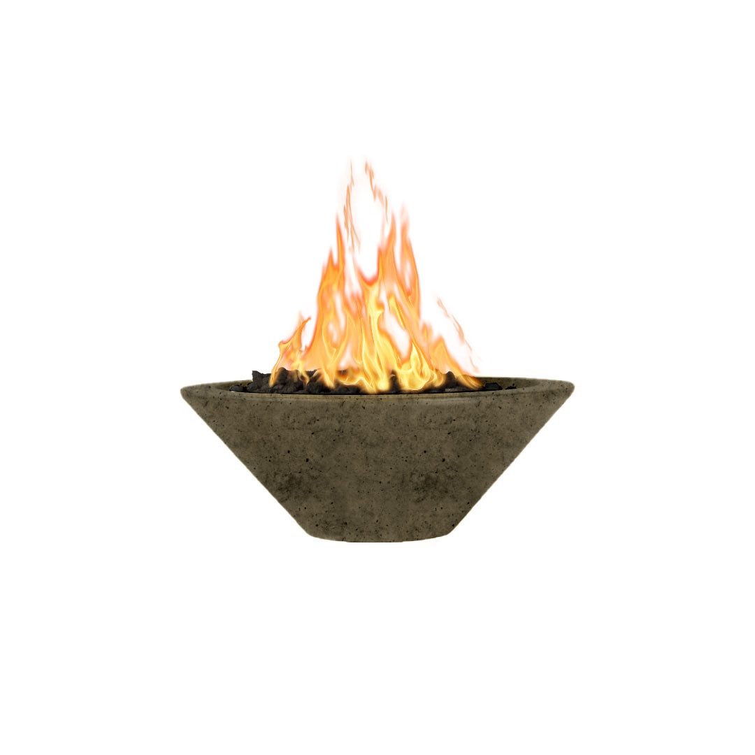 TOP Fires by The Outdoor Plus Cazo Round Concrete Gas Fire Bowl