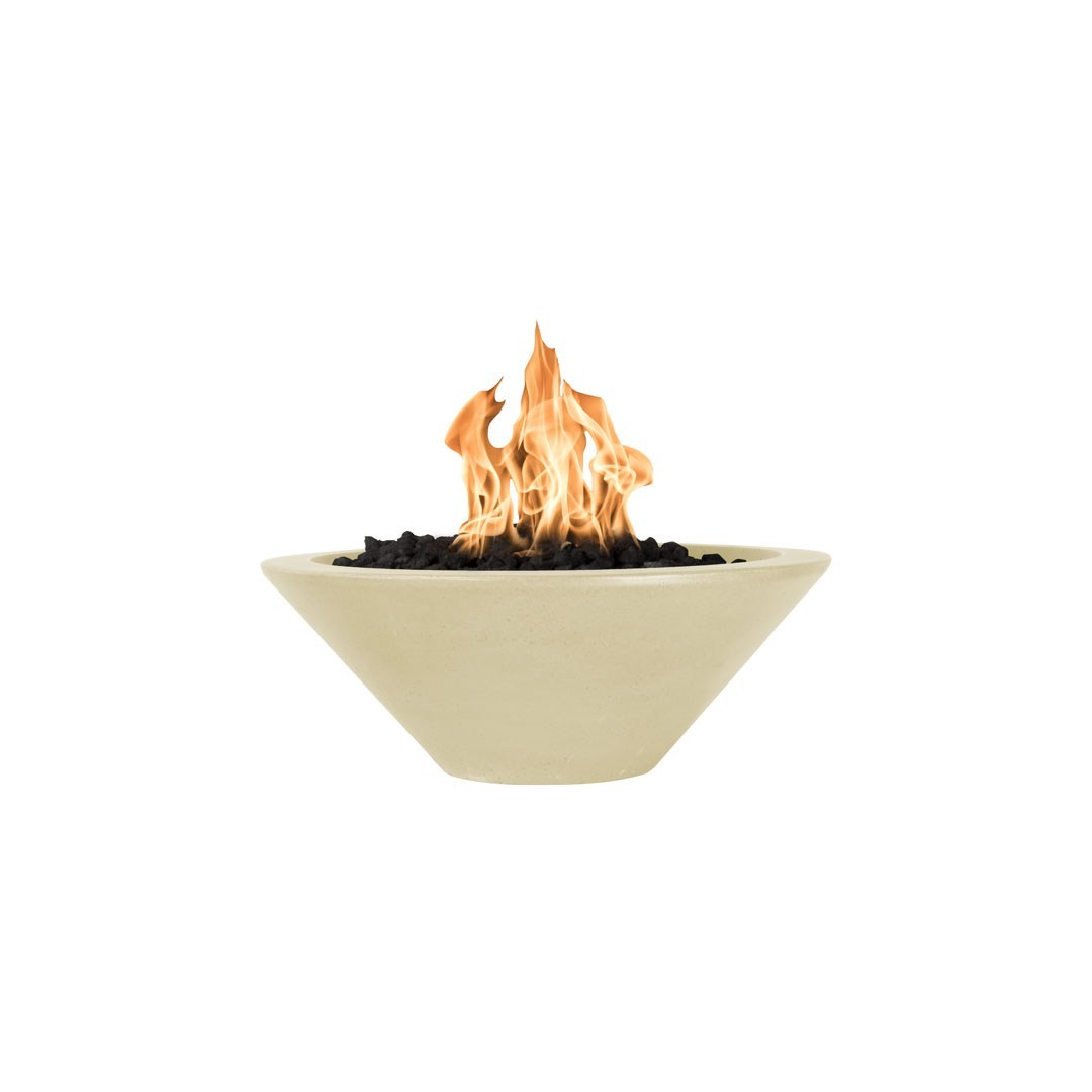 TOP Fires by The Outdoor Plus Cazo Round Concrete Gas Fire Bowl