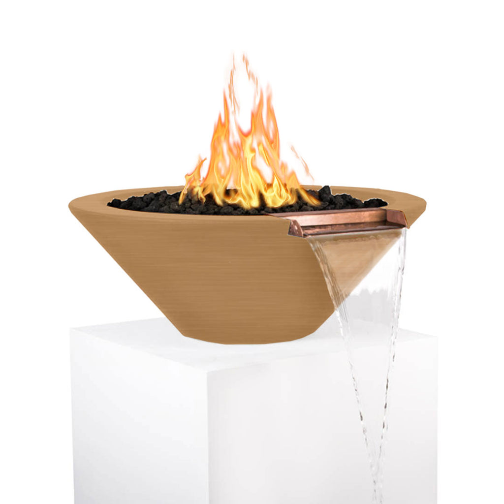 TOP Fires by The Outdoor Plus Cazo Round Concrete Gas Fire and Water Bowl