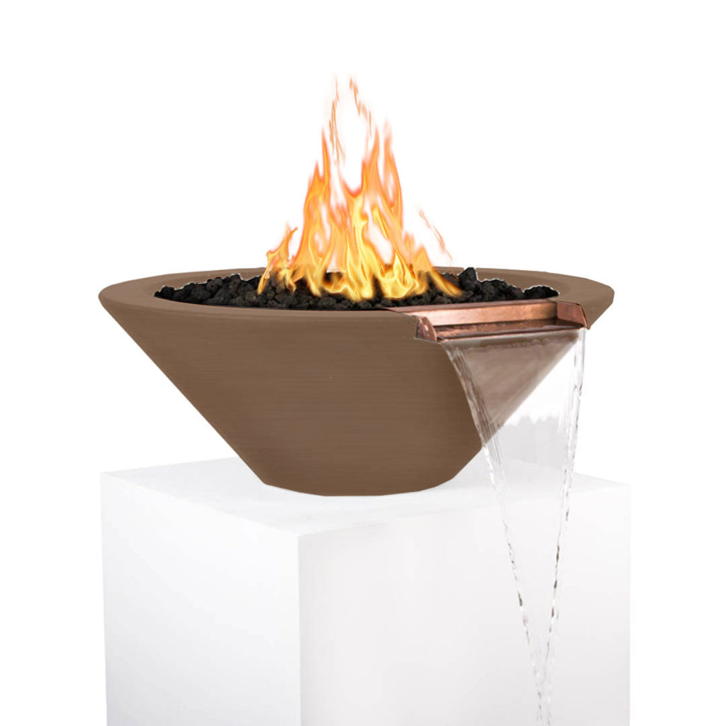 TOP Fires by The Outdoor Plus Cazo Round Concrete Gas Fire and Water Bowl