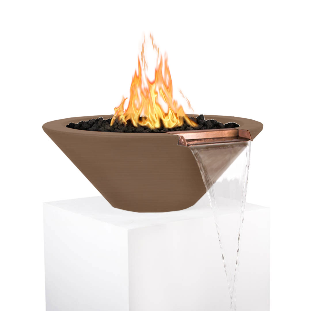 TOP Fires by The Outdoor Plus Cazo Round Concrete Gas Fire and Water Bowl