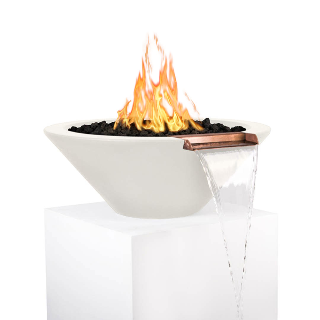 TOP Fires by The Outdoor Plus Cazo Round Concrete Gas Fire and Water Bowl