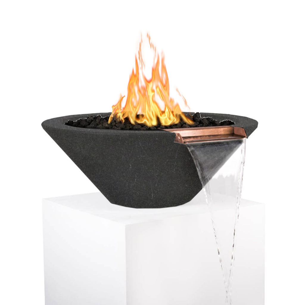 TOP Fires by The Outdoor Plus Cazo Round Concrete Gas Fire and Water Bowl