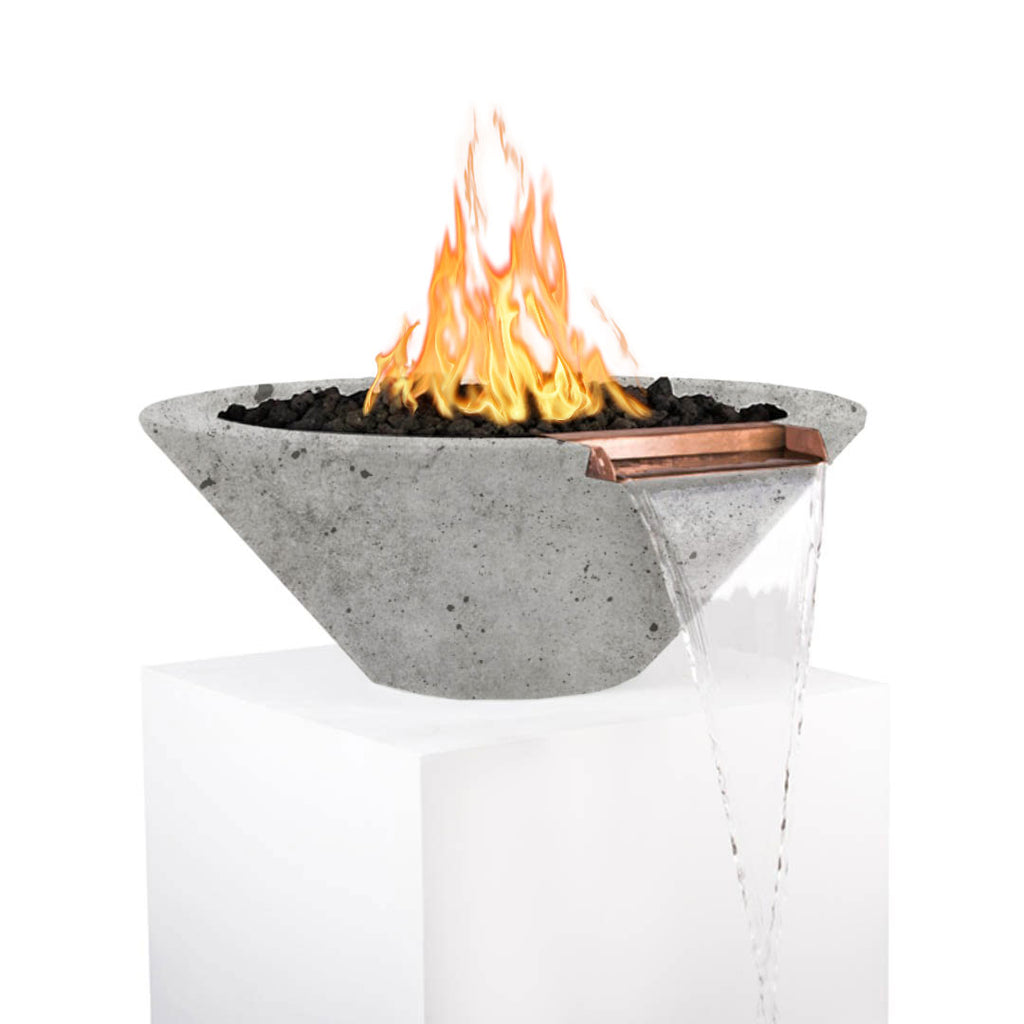 TOP Fires by The Outdoor Plus Cazo Round Concrete Gas Fire and Water Bowl