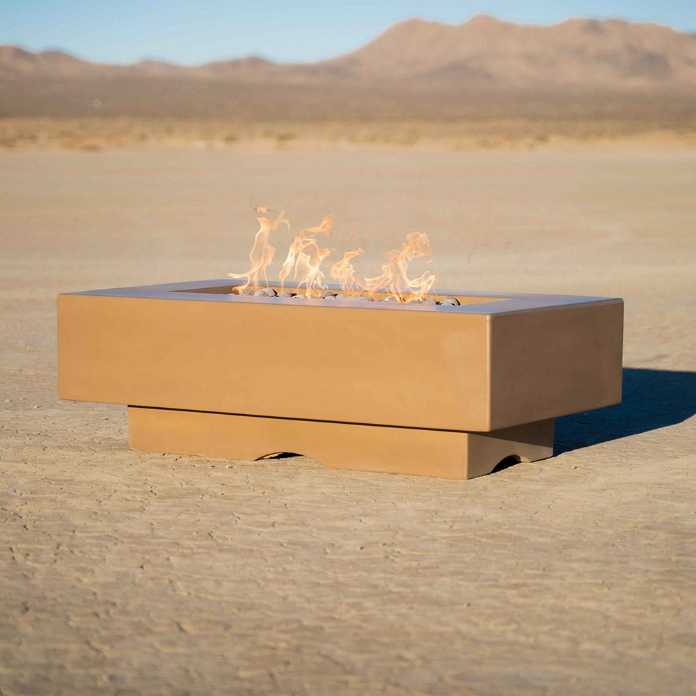 TOP Fires by The Outdoor Plus Del Mar Linear Concrete Gas Fire Pit