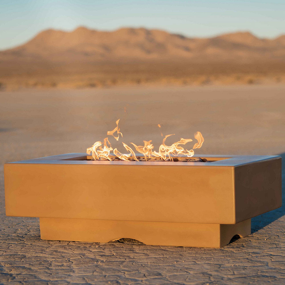 TOP Fires by The Outdoor Plus Del Mar Linear Concrete Gas Fire Pit