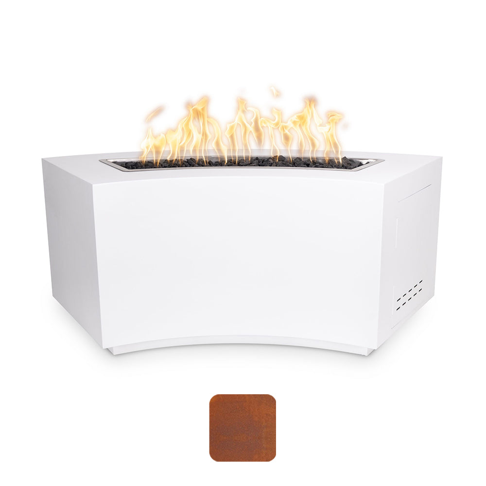 TOP Fires by The Outdoor Plus Dixie Linear Corten Steel Gas Fire Pit