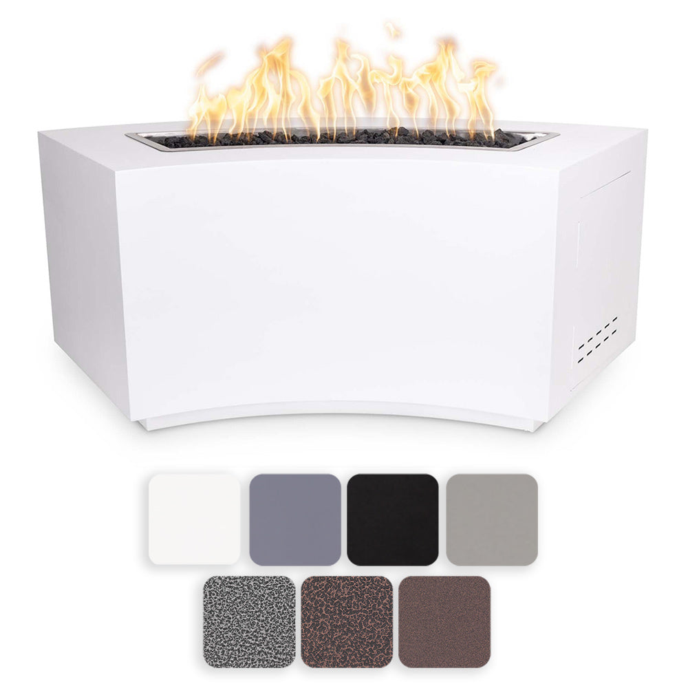 TOP Fires by The Outdoor Plus Dixie Linear Powder Coated Steel Gas Fire Pit