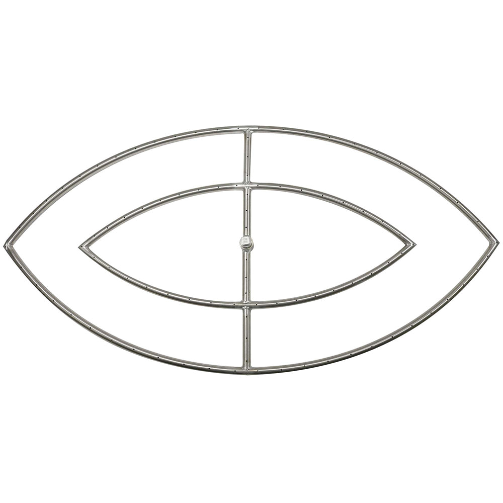 The Outdoor Plus OPT-FExxD Stainless Steel Double Fish Eye Gas Fire Pit Burner
