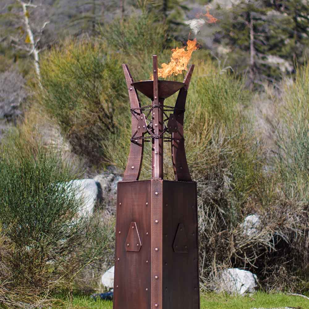 TOP Fires by The Outdoor Plus OPT-FTWR3x Bastille Copper Fire Tower