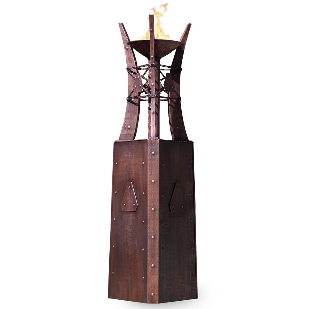 TOP Fires by The Outdoor Plus OPT-FTWR3x Bastille Copper Fire Tower