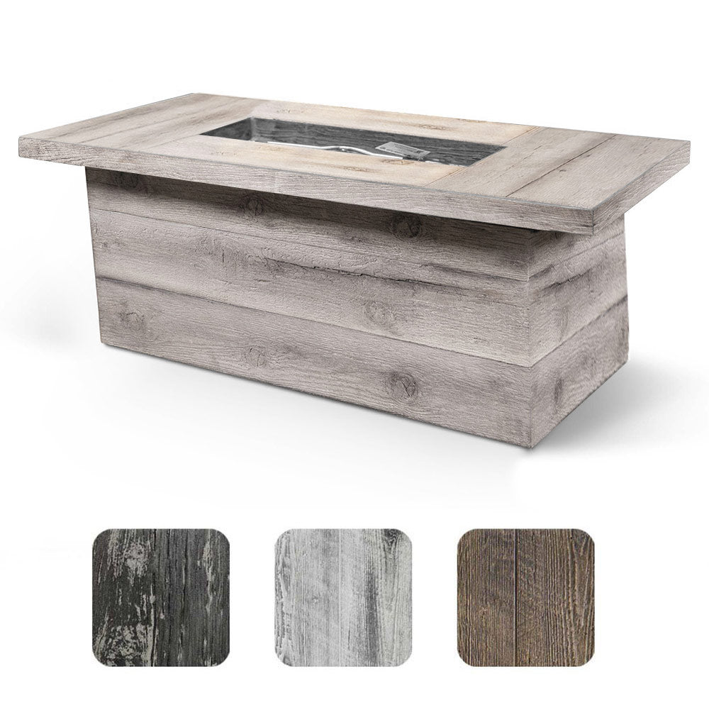 TOP Fires by The Outdoor Plus OPT-GRVWG60x Grove Wood Grain Fire Pit, 60x28-Inches
