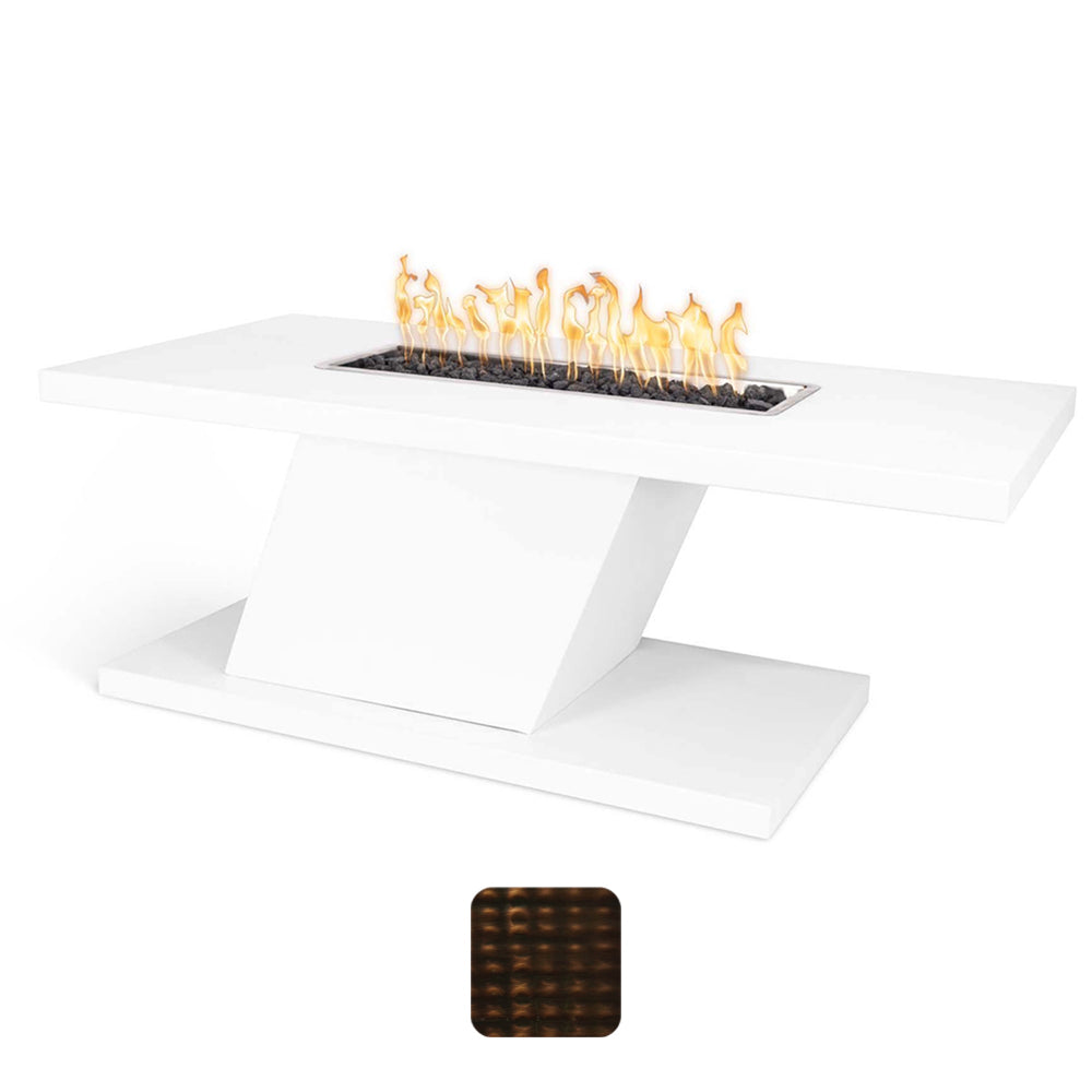 TOP Fires by The Outdoor Plus Imperial 15-Inch Tall Linear Copper Gas Fire Pit
