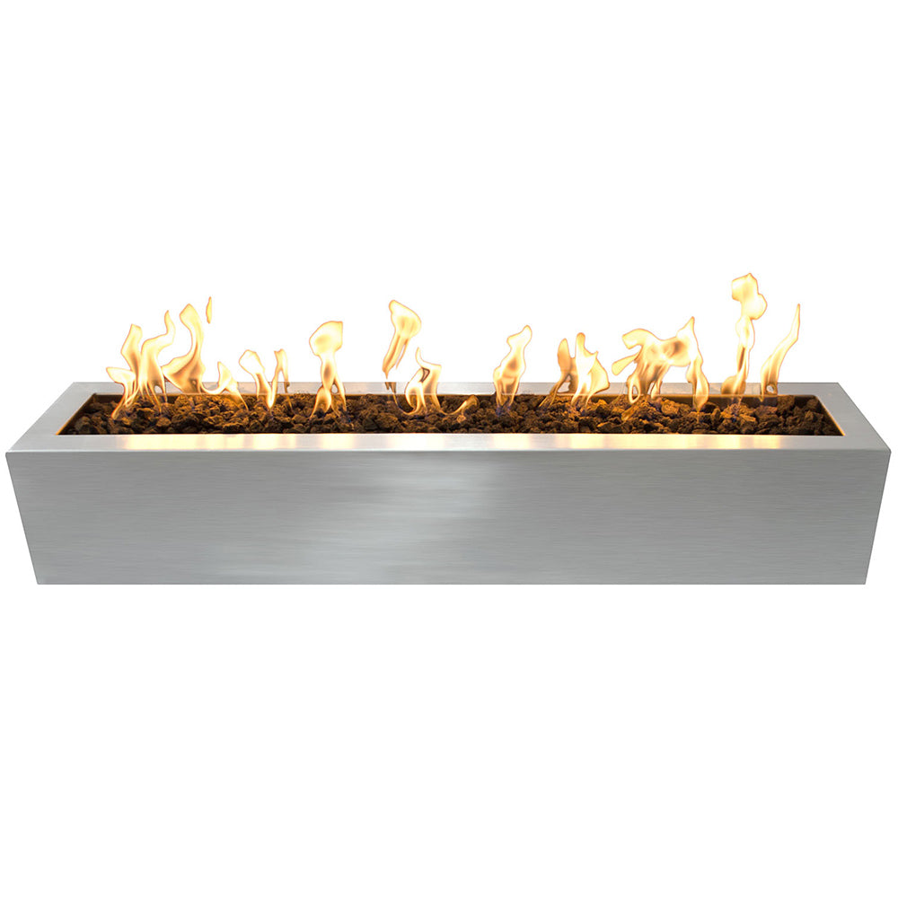 TOP Fires by The Outdoor Plus Eaves 48x10-Inch Linear Stainless Steel Gas Fire Pit