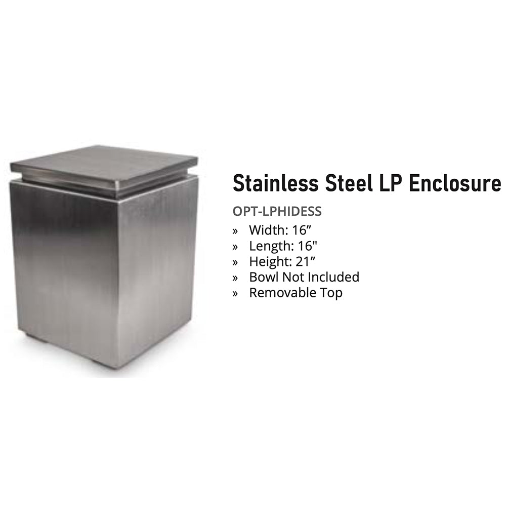 The Outdoor Plus Stainless Steel Propane Tank Enclosure