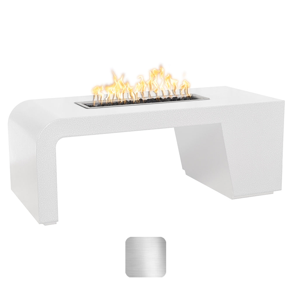TOP Fires by The Outdoor Plus Maywood Linear Stainless Steel Gas Fire Pit