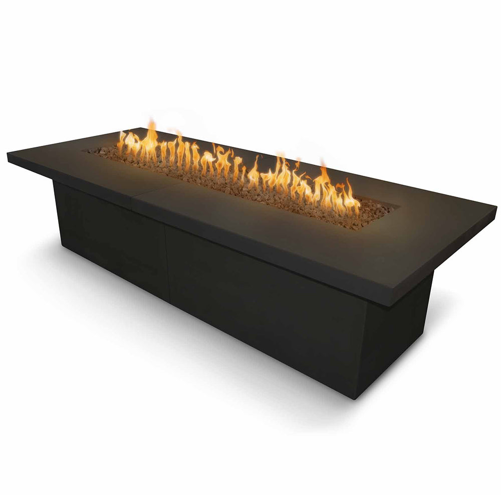 TOP Fires by The Outdoor Plus Newport 72x36-Inch Rectangular Concrete Gas Fire Table