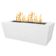 TOP Fires by The Outdoor Plus Mesa 72x24-Inch Linear Powder Coated Steel Gas Fire Pit