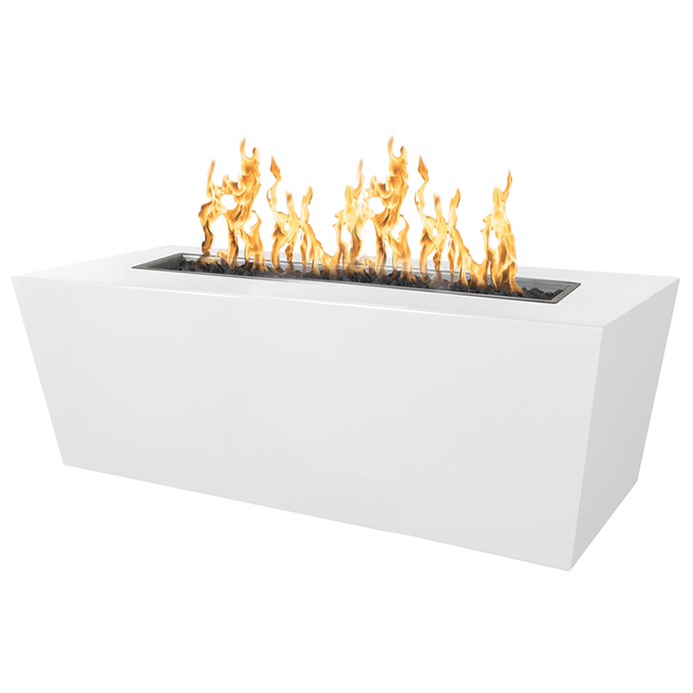 TOP Fires by The Outdoor Plus Mesa 84x24-Inch Linear Powder Coated Steel Gas Fire Pit