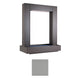 Gray powder-coated steel rain curtain waterfall frame, 60-inch width