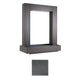 Dark speckled powder-coated steel rain curtain waterfall frame, 60-inch width