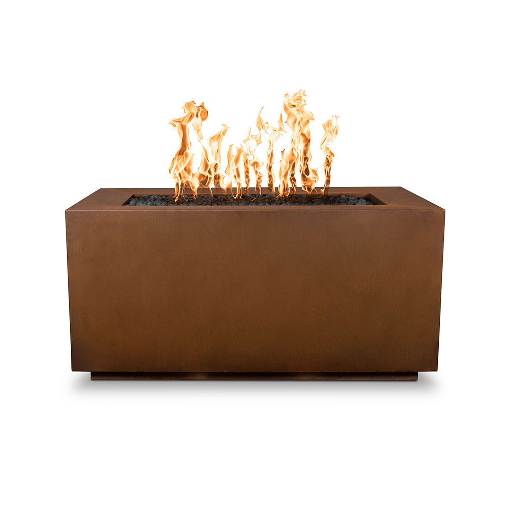 TOP Fires by The Outdoor Plus Pismo 48x24-Inch Linear Corten Steel Gas Fire Pit