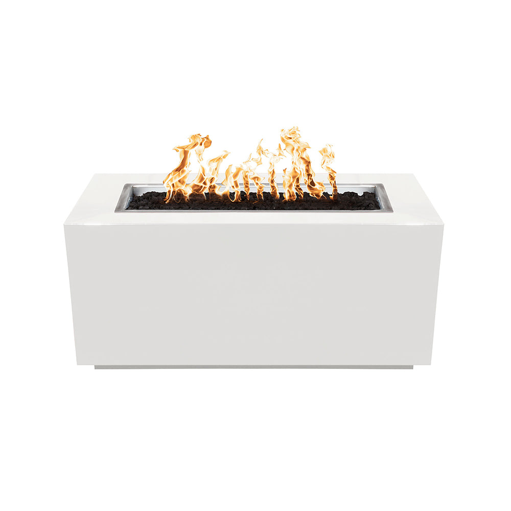 TOP Fires by The Outdoor Plus Pismo 48x24-Inch Linear Powder Coated Steel Gas Fire Pit