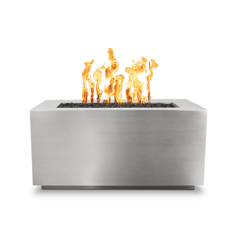 TOP Fires by The Outdoor Plus Pismo 48x24-Inch Linear Stainless Steel Gas Fire Pit
