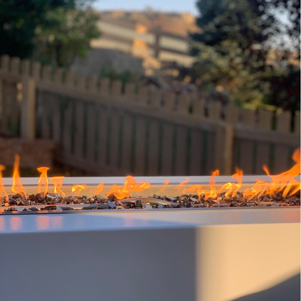TOP Fires by The Outdoor Plus Pismo 72x24-Inch Linear Stainless Steel Gas Fire Pit