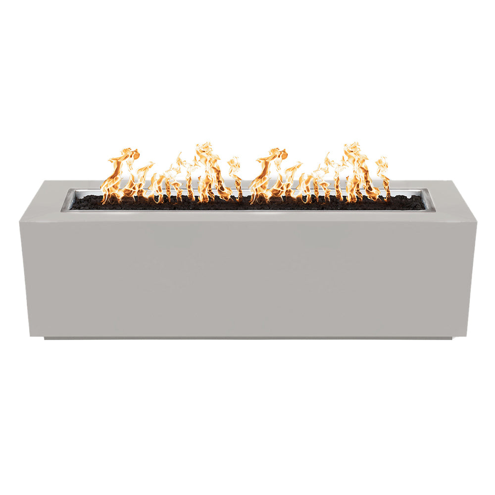 TOP Fires by The Outdoor Plus Pismo 84x24-Inch Linear Powder Coated Steel Gas Fire Pit