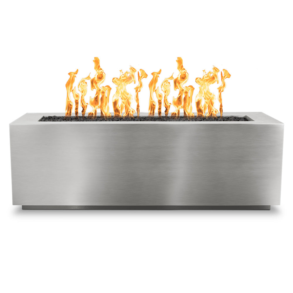 TOP Fires by The Outdoor Plus Pismo 72x24-Inch Linear Stainless Steel Gas Fire Pit
