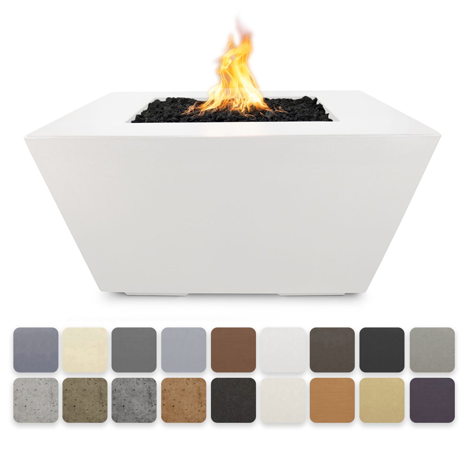 TOP Fires by The Outdoor Plus Redan Square Concrete Gas Fire Pit