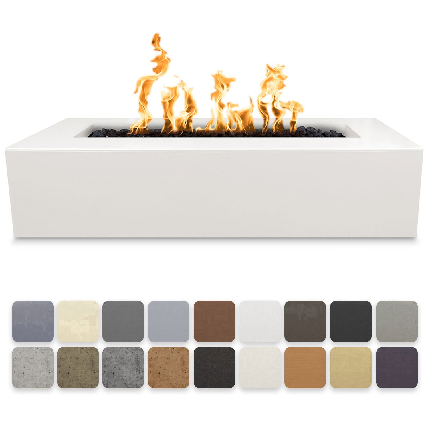 TOP Fires by The Outdoor Plus Regal Linear Concrete Gas Fire Pit