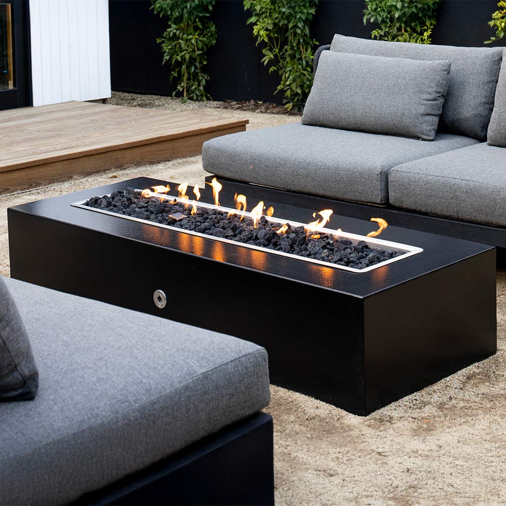 TOP Fires by The Outdoor Plus Regal Linear Concrete Gas Fire Pit