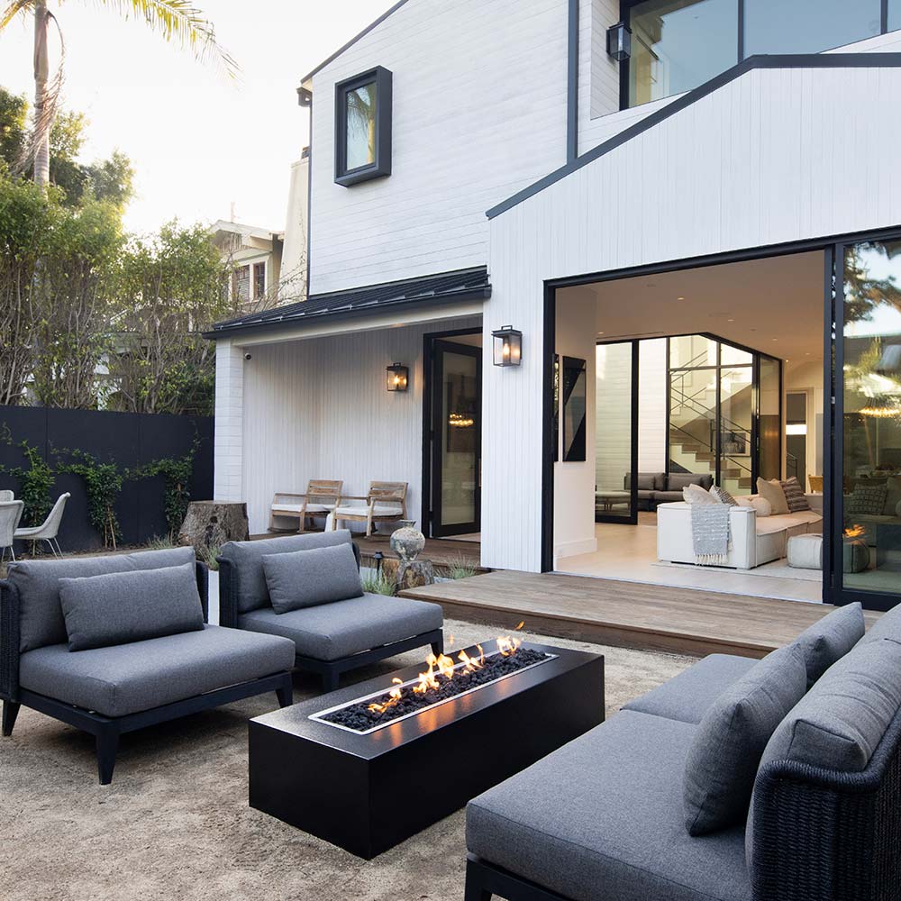 TOP Fires by The Outdoor Plus Regal Linear Concrete Gas Fire Pit