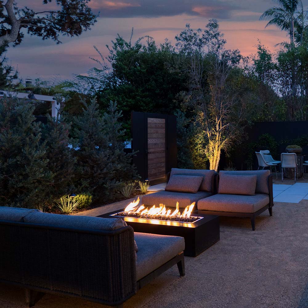 TOP Fires by The Outdoor Plus Regal Linear Concrete Gas Fire Pit