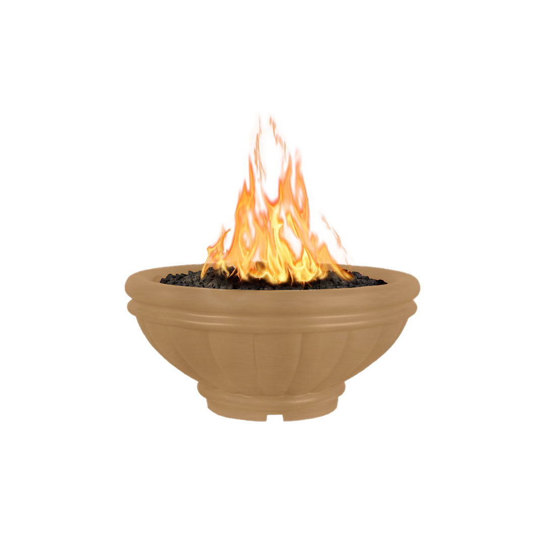 TOP Fires by The Outdoor Plus Roma Round Concrete Gas Fire Bowl