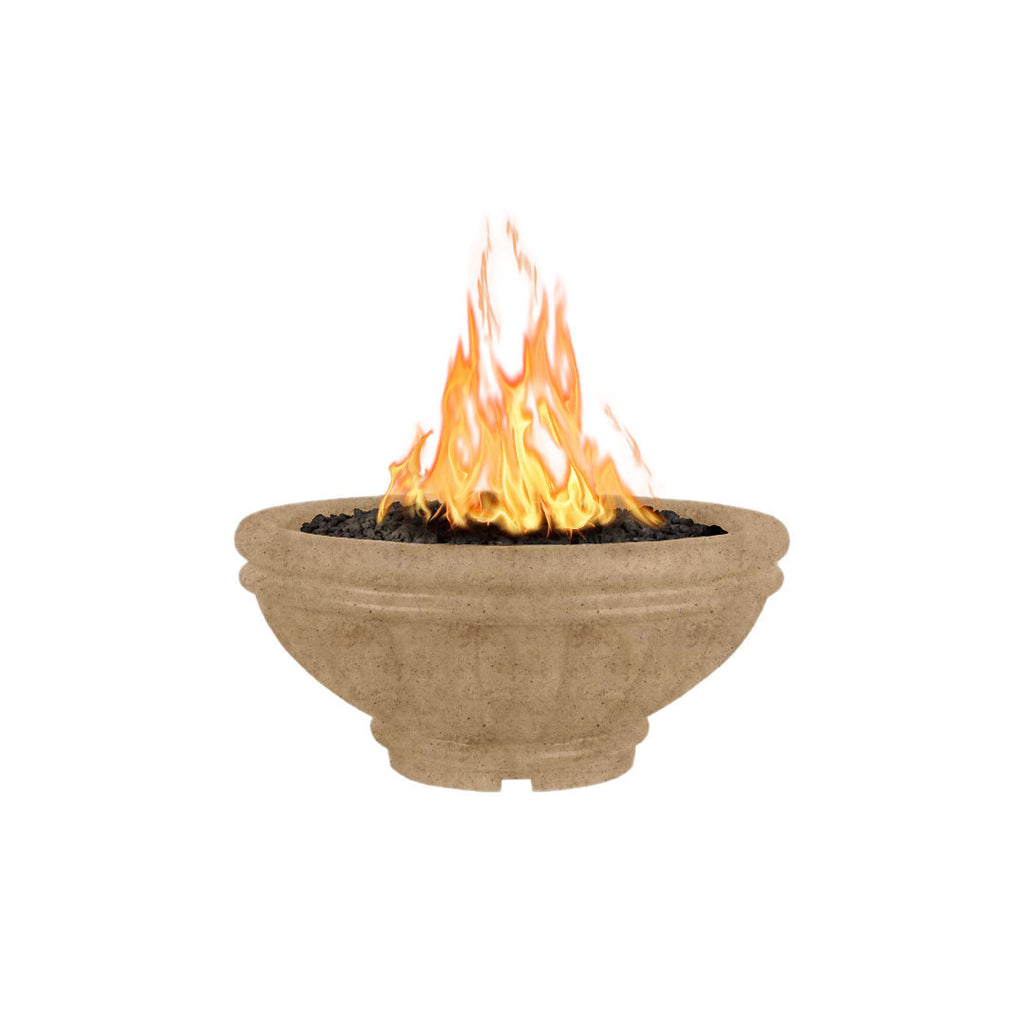 TOP Fires by The Outdoor Plus Roma Round Concrete Gas Fire Bowl