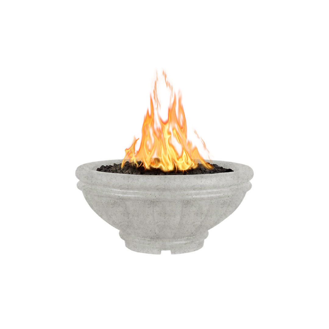 TOP Fires by The Outdoor Plus Roma Round Concrete Gas Fire Bowl