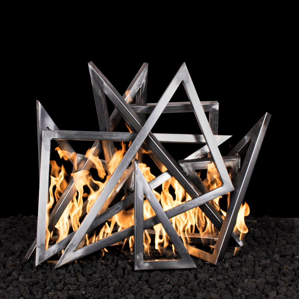 The Outdoor Plus OPT-STTRIxx Stainless Steel Triangle Sculpture