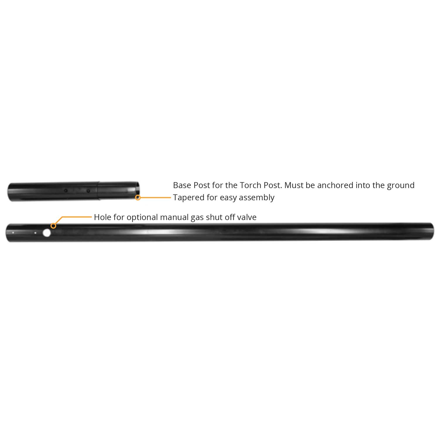 The Outdoor Plus In-Ground Post for Fire Torches