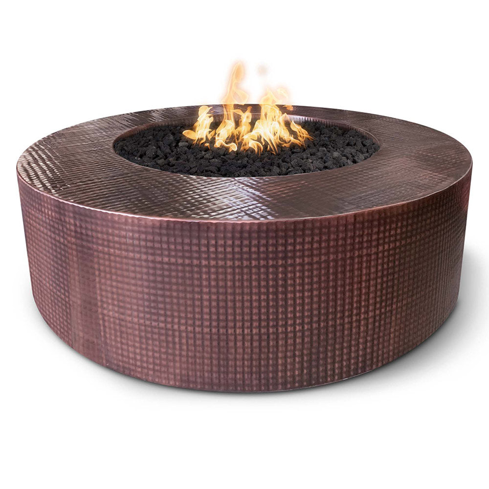 TOP Fires by The Outdoor Unity 60x24-Inch Round Copper Gas Fire Pit