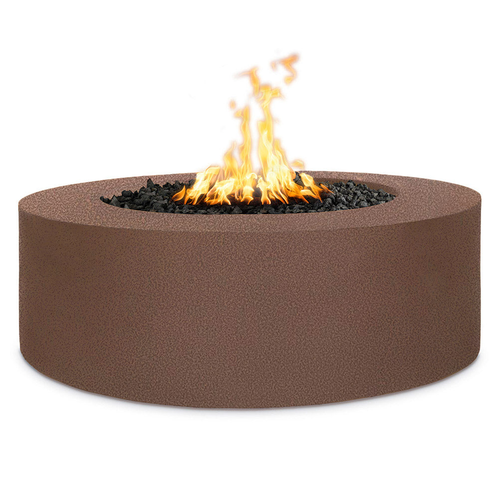 TOP Fires by The Outdoor Unity 72x18-Inch Round Powder Coated Steel Gas Fire Pit